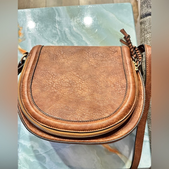 Sole Society Thalia Leather Crossbody Bag with Braided Tassels - Picture 2 of 13